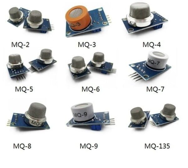 capteur et détecter des gaz MQ, polluants et fumées