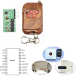 Télécommande 4 Cannaux Sans Fil RF 433Mhz avec récepteur 2262/2272