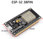 ESP-32 2 en 1 WIFI + Bluetooth,38 broches