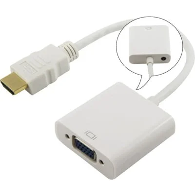 adaptateur convertisseur Audio HDMI à VGA+ câble Audio HD 3.5 P,1080mm – Image 1