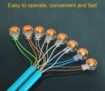 Connecteur, bornes de connexion à sertir pour câble Ethernet et téléphonique