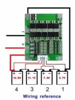 BMS, chargeur et Protection batterie Li-ion Lithium 14.8 /4s /30A 18650 V