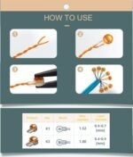 Connecteur, bornes de connexion à sertir pour câble Ethernet et téléphonique – Image 3