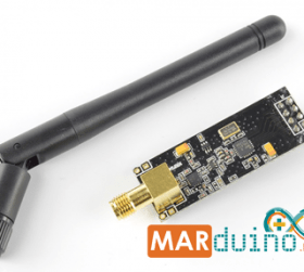 NRF24L01+Pa+Lna 2.4G 1100M SMA Antenne Module De Communication émetteur- Récepteur sans Fil