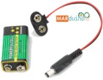 Connecteur Batterie 9V – Connecteur Alimentation Arduino – Image 2