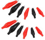 Pince Crocodile électrique (pack 2 piece rouge+noir)