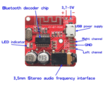Module décodeur MP3 Bluetooth amplificateur de haut-parleur stéréo 3.7-5V – Image 2