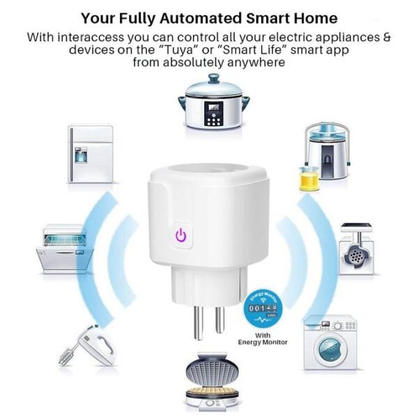 Prise Smart Wifi 16A fonctionne avec Alexa Google Assistant, SmartThings