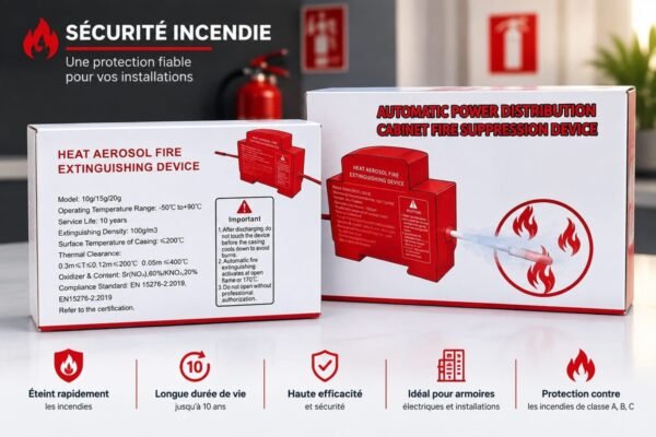 Dispositif Anti-Incendie Automatique à Aérosol – Protection Armoires Électriques